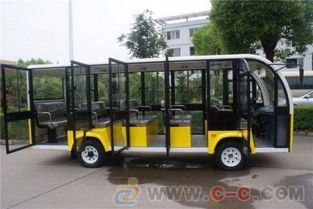 14座封閉式電動(dòng)觀光車(chē) 封閉旅游觀光車(chē)